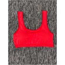 Iç Giyim Ebru Kalın Askılı Pamuklu Penye Kumaş Rahat Pedli Büstiyer Sütyen Eko Paket (3 Adet)