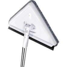 Teleskopik Üçgen Cam Silme Aparatı Mikrofiber Mop Sprey