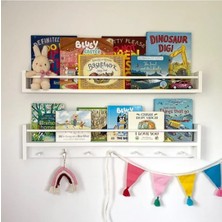 50X9 2'li Mdf Çocuk Odası Montessori Eğitici Set, Askılık Raf, Kitaplık, Banyo, Antre Hol, Giriş Askılık, Mutfak Gereçleri