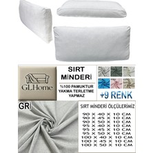 %100 Pamuk Petek 2 Adet Sırt Minderi Kılıfı