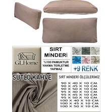 %100 Pamuk Petek 2 Adet Sırt Minderi Kılıfı