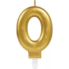 0 Rakam Mum Gold Renk