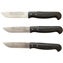 Mobilreyon Maraş Mutfak Bıçak Seti 3 Adet  Doğrama Bıçağı 21CM Siyah