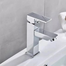 Kare Ağır Gövde Banyo Lavabo Bataryası
