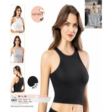 Iç Giyim Kota Pamuk&likra Kumaş Halter Kesim Kaşkorse Atlet