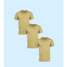 Ceylanoğlu %100 Pamuk Süprem Asker Erkek Fanila 3'lü Eko Paket 004