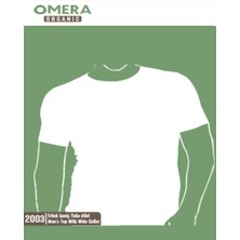 Omera %100 Organik Pamuk Erkek Geniş Oval Yaka Atlet