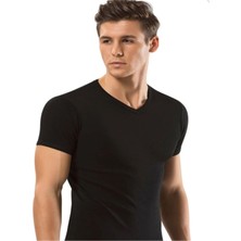 Iç Giyim Erdem %100 Pamuk Ribana V Yaka T-Shirt (3 Adet)