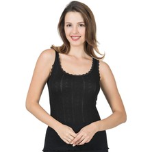 Kadın Transferli Ribana Esnek Yumuşak Kalın Askılı Atlet