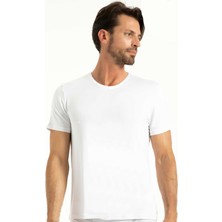 Iç Giyim Bambu Kumaş V Yaka Kısa Kol Erkek Atlet (3 Adet)