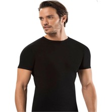 Iç Giyim Erdem %100 Pamuk Ribana Kapalı Yaka T-Shirt   (3 Adet)