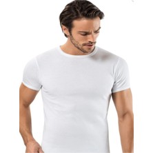 Iç Giyim Erdem %100 Pamuk Ribana Kapalı Yaka T-Shirt   (3 Adet)