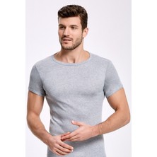 %100 Pamuk Bisiklet Yaka Ribana Erkek Fanila 1126 (3 Adet)