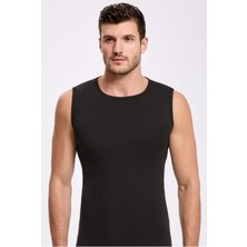 %100 Pamuk Oval Yaka Sıfır Kol Fanila 1006 (3 Adet)