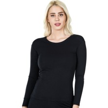 Iç Giyim Derya Kurşun Oval Yaka Uzun Kol Atlet