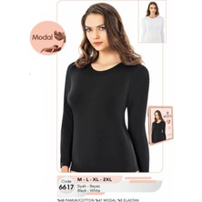 Iç Giyim Kota Modal Kumaş Açık Yaka Uzun Kol Atlet