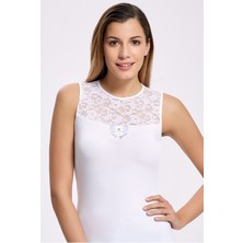 Likra Önü Dantel Yarım Kol 2502