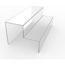 Şeffaf Pleksi Merdiven Sergileme Standı 35 Cm, Şık ve Kullanışlı Sergileme Çözümleri