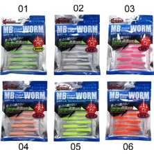 Captain 3520 Mini Worm Floating 5cm Aromalı Lrf Silikon Yem (10'lu Paket)