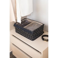 Şık ve Kullanışlı Pvc Kapaklı Büyük Kutu, 40X27X19CM, Evinizde Düzen Sağlar