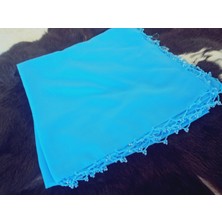 El Emeği Kum Boncuklu Yazma Çember Oyalı Tülbent Yemeni, Fular ,4 Kenarı Oyalı