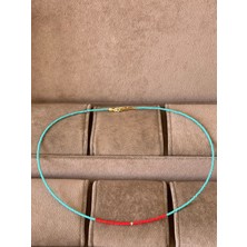 Aida Jewelss 14 Ayar Altın Dorika Detaylı Zarif Altın Şans Kolyesi