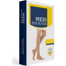 Medi Phoenix Varis Çorabı 23-32MMHG Dizaltı Ccl:2 Orta Basınç Parmak Açık Bej