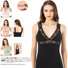 Iç Giyim Kota Modal Kumaş Dantelli Askılı Şık Atlet