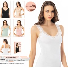 Iç Giyim Kota Modal Kumaş Dantel Askılı Atlet