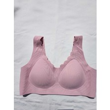 Iç Giyim Ithal Şekillendirici Süngerli Desteksiz (Yok Gibi) Sütyen (Yıkama Filesi Hediyeli)