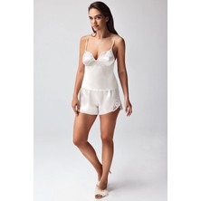 Freshness 9950-ŞT Saten Askılıı Şort Takımı