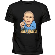 Haaland Baskılı Pamuklu Çocuk T-Shirt