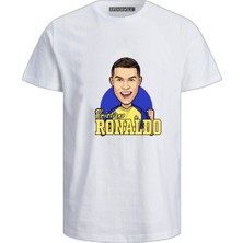 Ronaldo Baskılı Pamuklu Çocuk T-Shirt