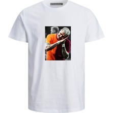 Iyi Uykular Gol Sevinci Baskılı Erkek Pamuklu T-Shirt