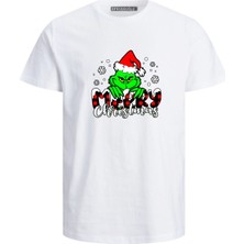 Merry Christmas Grinch Baskılı Grinchmas Baskılı Yenil Yıl Çocuk Pamuklu Tişört