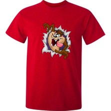 Tazmanya Baskılı Erkek T-Shirt