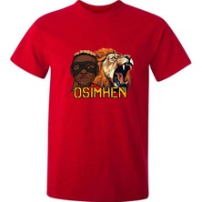 Aslan Baskılı Oshmhen Baskılı T-Shirt
