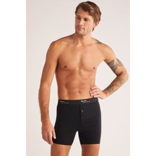 Iç Giyim ( 3 Adet) Kom Long Çift Düğmeli Uzun Erkek Boxer