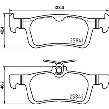 Fren Balatası Arka-(Ford Fıesta Vıı 2017// )