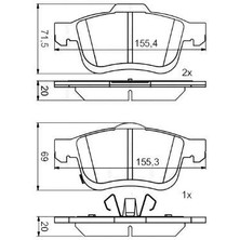 Dısk Balata On (Fıat 500L 1.4 1.4 Lpg 1.6d Multıjet 2013-)