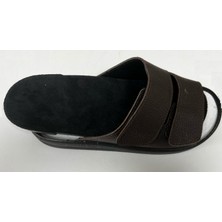 Ortopedik Demonte Hallux Valkus Terliği Kadın Kahverengi Tabanlık Terliği