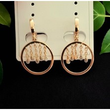 Kadın Xuping Zirkon Taşlı Rodyum Kaplama Küpe