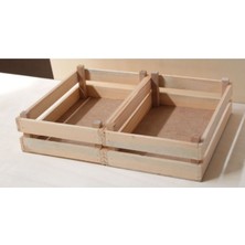 17X27 Ahşap Kasa Sandık Seti, Şık ve Kullanışlı Ev Dekorasyonu Ürünü