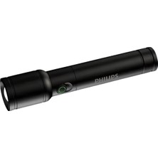 Philips SFL2124 250 Lümen 5W LED El Feneri Teleskopik Zoom Sos Modlu Metal Gövdeli Şarj Edilebilir Uzun Menzilli Flashlight