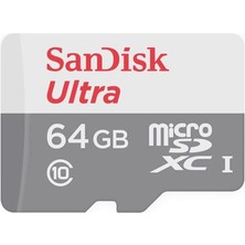 Sandisk Ultra SDSQUNR-064G-GN3MN Class 10 Uhs-I 64 GB Micro Sd Kart