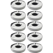 Masa Üstü Ekonomik Metal Havuzlu Kül Tablası Paslanmaz Küllük 10 Adet