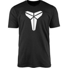 Unisex Siyah Kobe Logo T-Shirt
