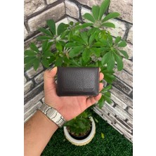Guard Mıknatıslı Küçük Boy Kahverengi Hakiki Deri Kartlık/kartvizitlik Erkek / Kadın P131