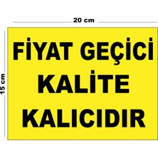 Lucena Metal 15 x 20 cm Uyarı Levhası Yönlendirme Tabelası