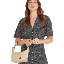 Tommy Hilfiger TJW ESS DAILY SHOULDER BA Krem Kadın Omuz Çantası